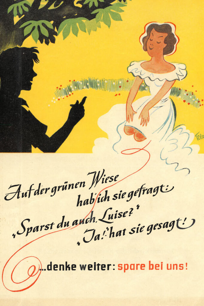 Werbung-LKG-Sachsen-1950er-60er-Luise-spart_Seite_1